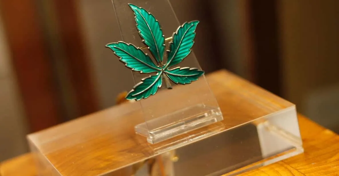 Cultural and botanical displays at the Hash Marihuana & Hemp Museum, a museum in Barcelona, Spain