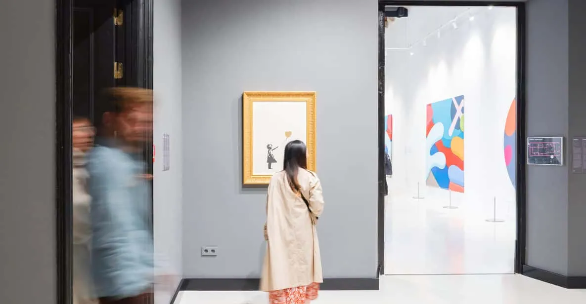 Contemporary and street-art displays at the Moco Museum, one of the modern museums in Barcelona, Spain