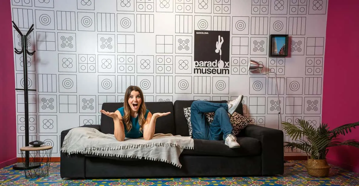 Interactive sensory exhibit at the Paradox Museum, one of the fun museums in Barcelona, Spain